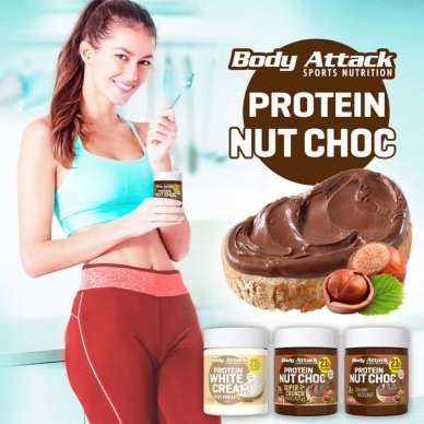 Body Attack Protein Nut Choc巧克力榛子酱-250g
