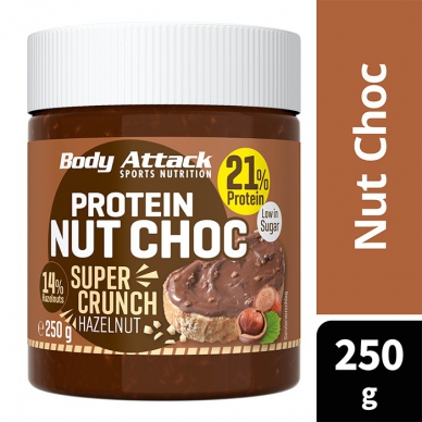Body Attack Protein Nut Choc巧克力榛子酱-250g