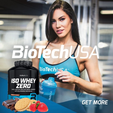 BioTechUSA Iso Whey Zero Lactose Free, 分離乳清蛋白粉 (無乳糖), 2270克