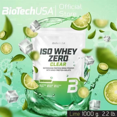 BioTechUSA Iso Whey Zero Clear, 果汁分離乳清蛋白 (無乳糖), 1000g