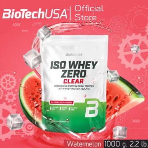 BioTechUSA Iso Whey Zero Clear, 果汁分離乳清蛋白 (無乳糖), 1000g BioTechUSA Iso Whey Zero Clear, 果汁分離乳清蛋白 (無乳糖), 1000g
