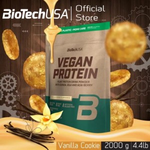 BioTechUSA Vegan Protein, 純素食植物蛋白粉, 2000克