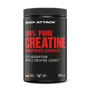 Body Attack 100% Pure Creatine 純一肌酸丸- 600粒 Body Attack 100% Pure Creatine 純一肌酸丸- 600粒